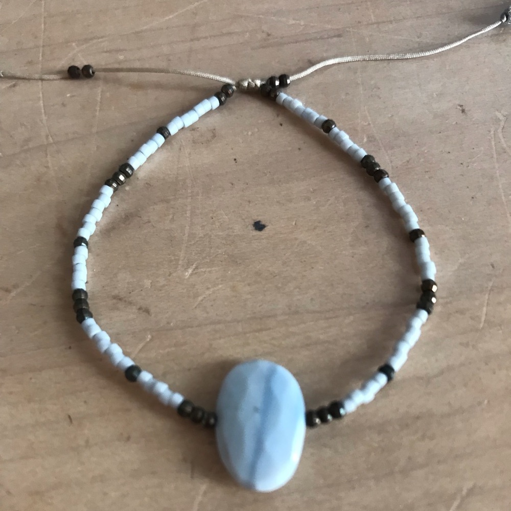 Chan Luu Blue Bead Adjustable Bracelet with Pouch - Picture 3 of 8